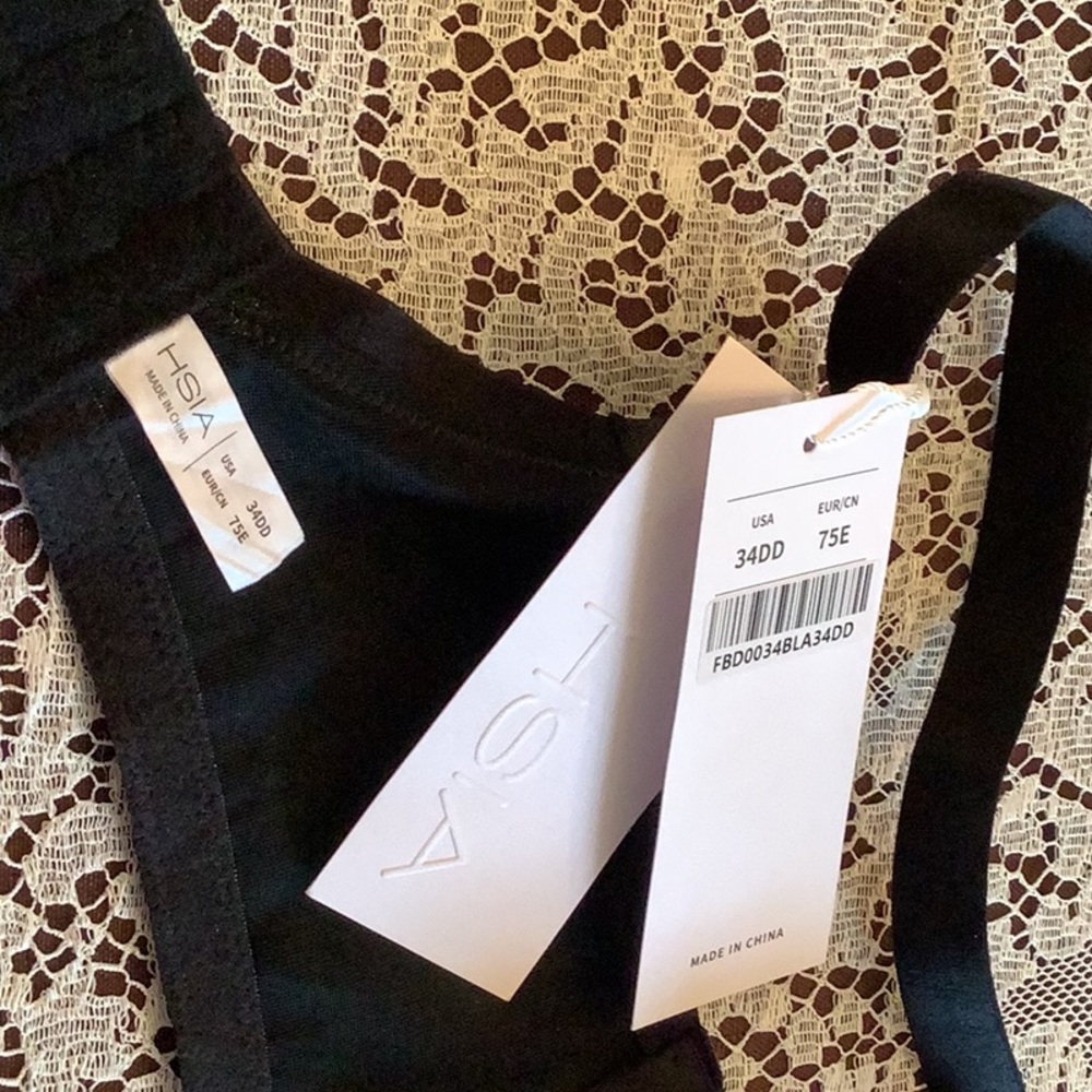 HSIA Black Bra 34DD